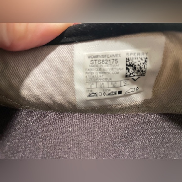 Sperry Woman’s ‘Seaside’ Woven Embossed Suede Slip On Loafer Size 8 Black - Picture 4 of 7